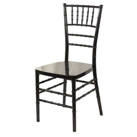 Atlas Commercial Products Resin Chiavari Chair with Premium Steel Frame, Black RCC3BK